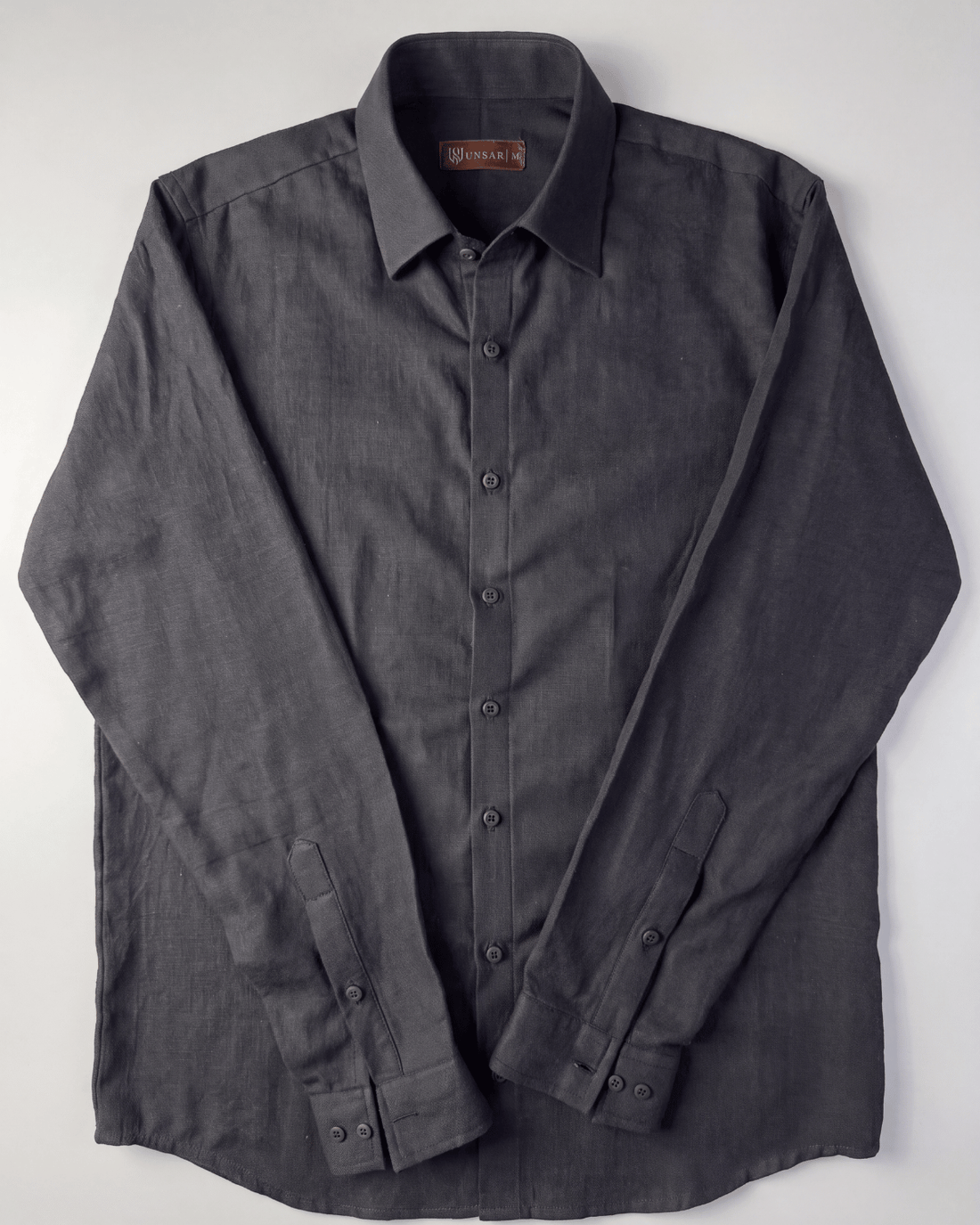 CHARCOAL BLACK LINEN SHIRT