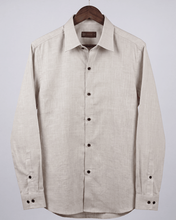 IVORY PEARL LINEN SHIRT