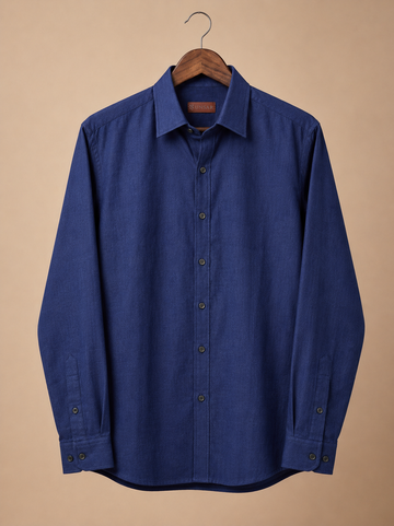 NAVY WAFFLE SHIRT