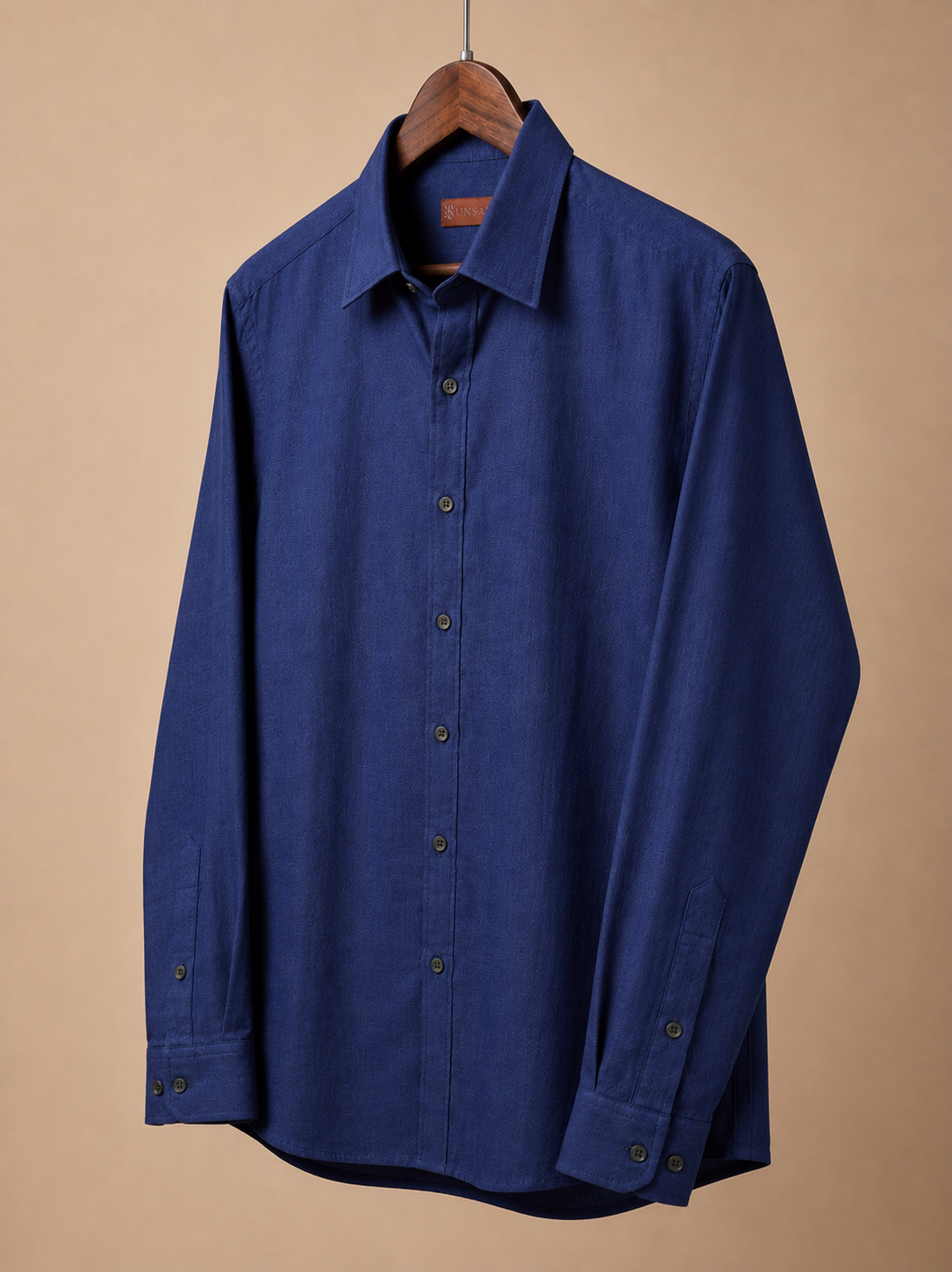 NAVY WAFFLE SHIRT